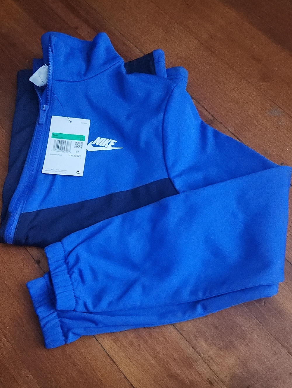 Nike Blue Kids Sweatshirt with Black Accent